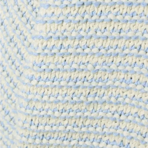 LoveShackFancy “Koa” Cropped Cotton Sweater – Ocean Pearl (XS) - Picture 4 of 8